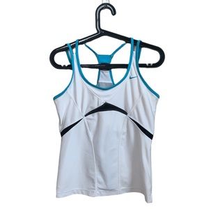 Nike White Sports Top Size L.